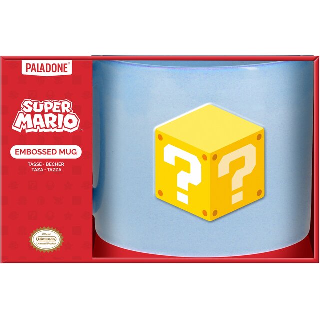Super Mario Symbols Embossed Mug 400ml