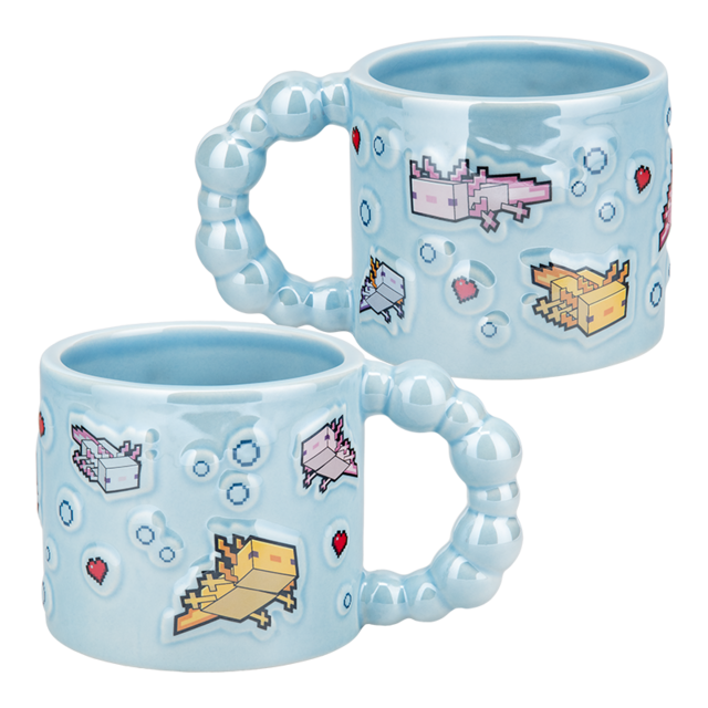 Minecraft Axolotl Bubble Shaped Mug 400ml