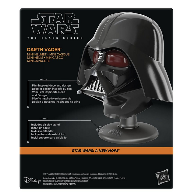 Star Wars the Black Series Darth Vader Mini Helmet 15cm