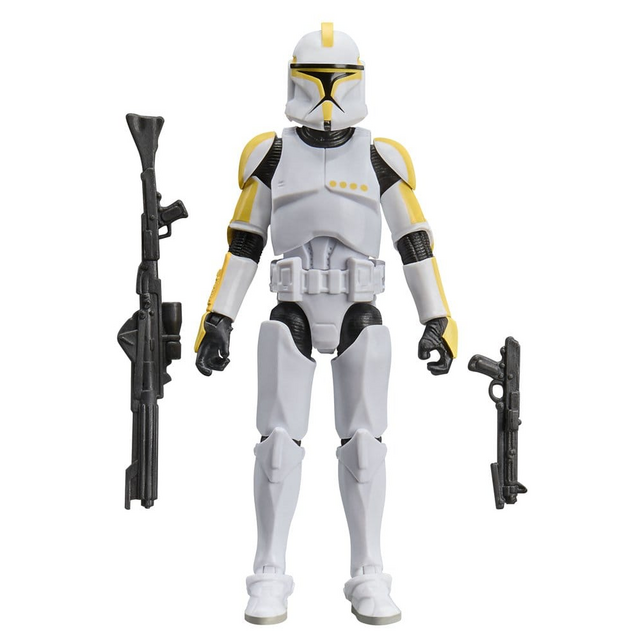 Star Wars Attack of the Clones Vintage Collection Clone Trooper Commander Action Figure 10cm