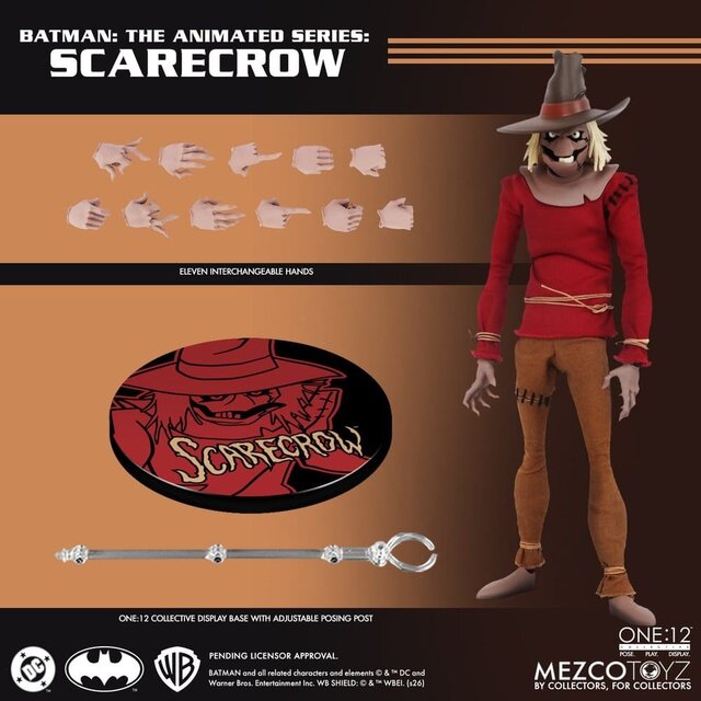 Batman: The Animated Series One:12 Collective Scarecrow Action Figure 17cm