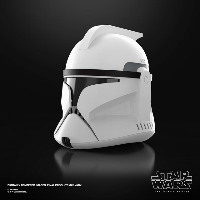 Star Wars Attack of the Clones Black Series Phase 1 Clone Trooper Premium Electronic Helmet