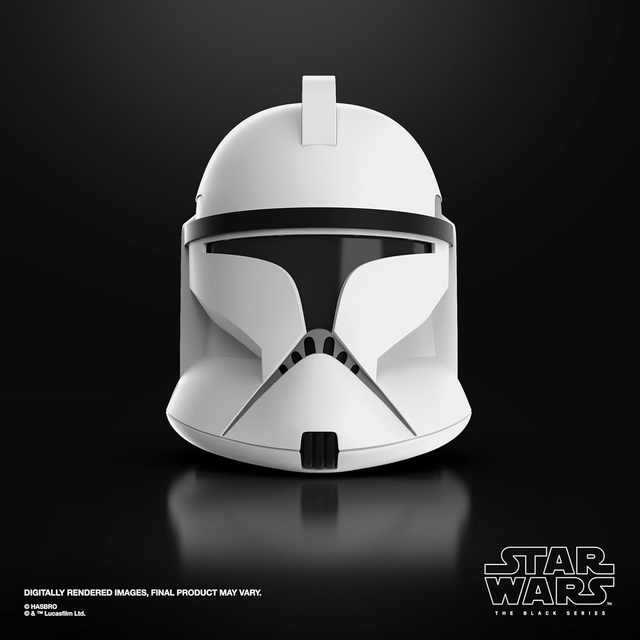 Star Wars Attack of the Clones Black Series Phase 1 Clone Trooper Premium Electronic Helmet