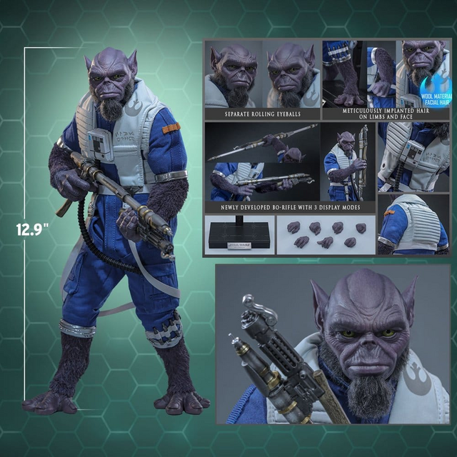 Star Wars Movie Masterpiece Zeb Orrelios Action Figure 33cm