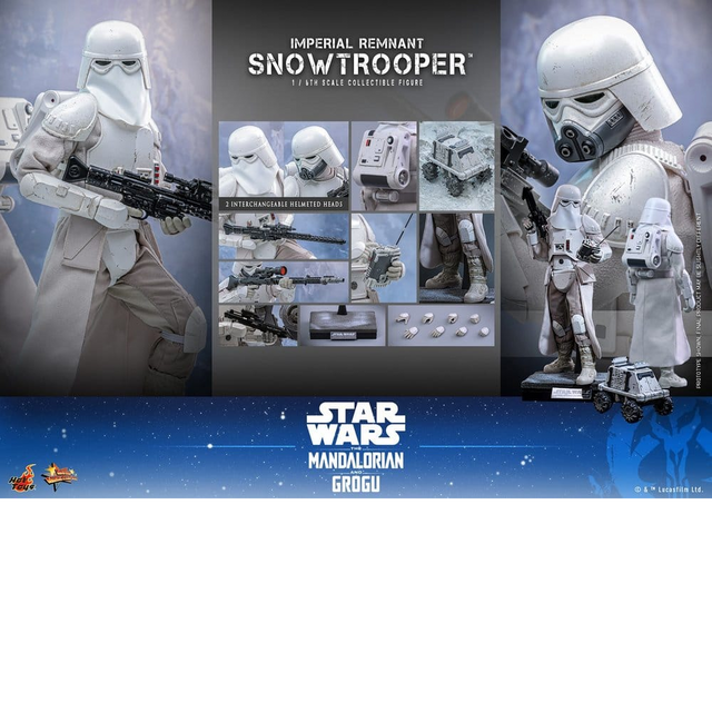 Star Wars The Mandalorian & Grogu Movie Masterpiece Imperial Remnant Snowtrooper 30cm