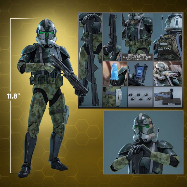Star Wars Movie Masterpiece Clone Commander Gree Action Figure 30cm