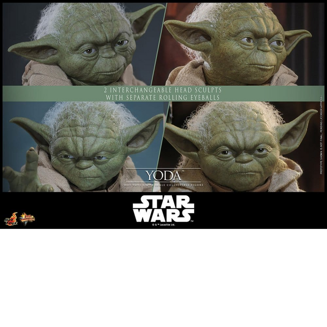 Star Wars Revenge of the Sith Movie Masterpiece Yoda Action Figure 14cm