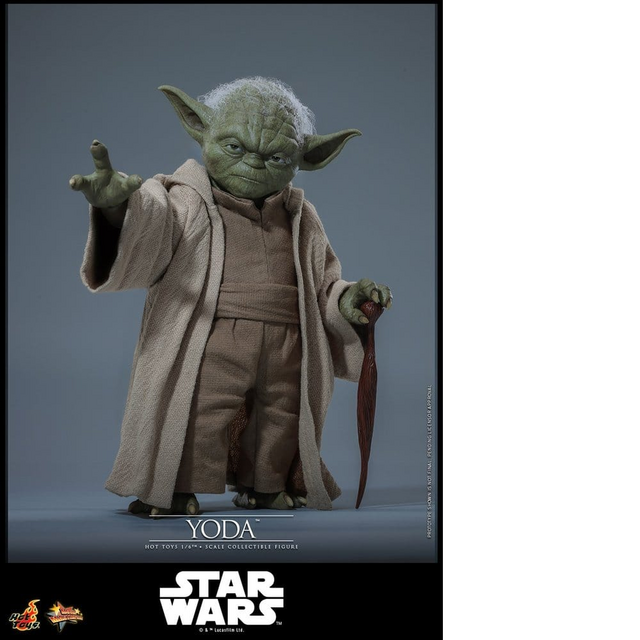 Star Wars Revenge of the Sith Movie Masterpiece Yoda Action Figure 14cm