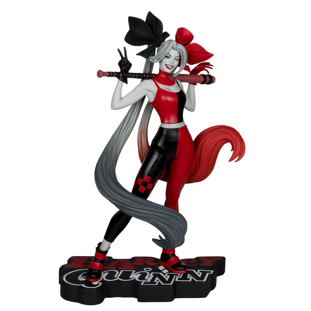 DC Direct Harley Quinn: Red, White & Black Statue 1/10 Harley Quinn by Alex Garner 21cm