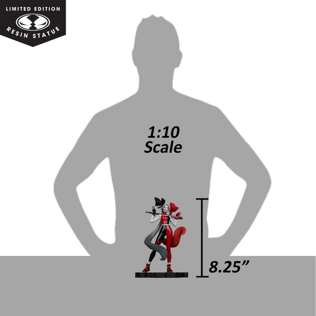 DC Direct Harley Quinn: Red, White & Black Statue 1/10 Harley Quinn by Alex Garner 21cm