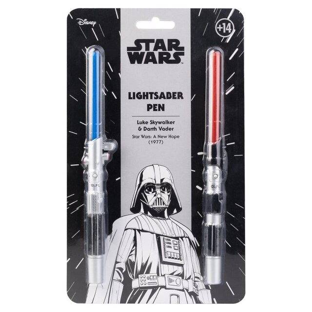 Lightsaber Pens Luke Skywalker & Darth Vader