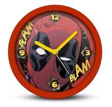 Marvel Desk Clock Deadpool Blam Blam 13cm