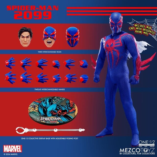 One:12 Collective Marvel Comics Spider-Man 2099 Action Figure 17cm