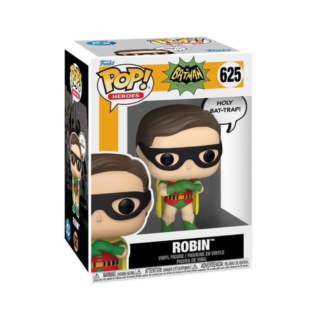 POP! Heroes Batman 66 Robin #625 Vinyl Figure 9cm