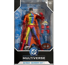 DC Multiverse Batman Rainbow Suit (Red Platinum) Action Figure 18cm