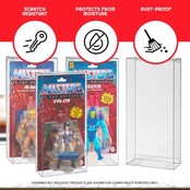 10-Pack PET Protectors for Masters of the Universe Origins Power Posing (Carded) Box Figures