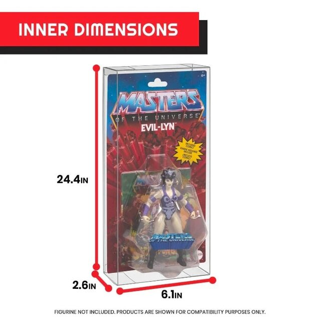 10-Pack PET Protectors for Masters of the Universe Origins Power Posing (Carded) Box Figures