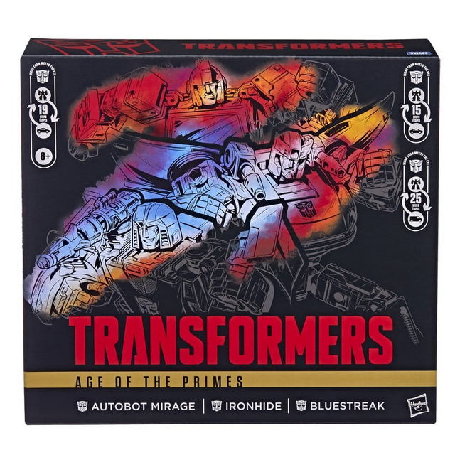 Transformers Age of the Primes 3-Pack Autobot Mirage & Bluestreak & Ironhide