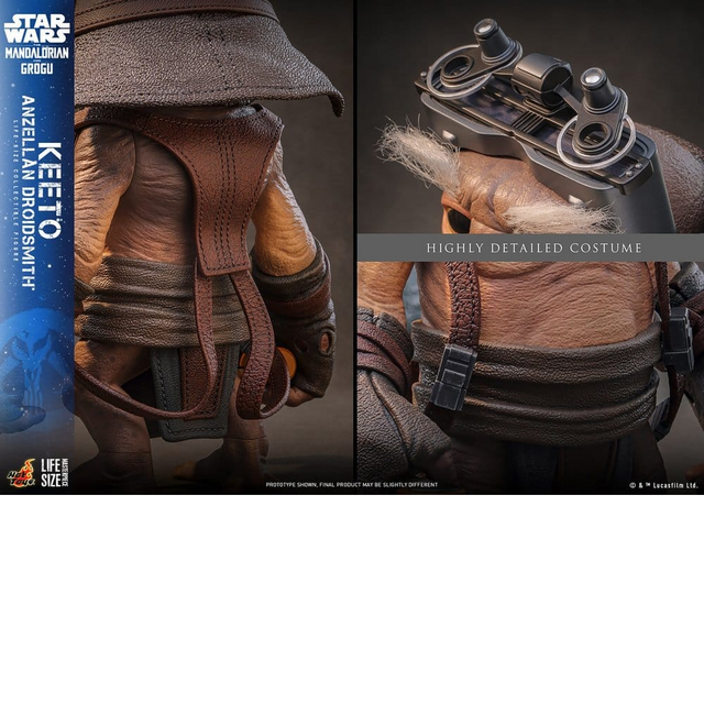 Star Wars: The Mandalorian & Grogu Life-Size Masterpiece Life-Size Figure Keeto (Anzellan Droidsmith) 26cm