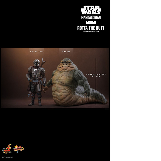 Star Wars the Mandalorian & Grogu Movie Masterpiece Rotta The Hutt 32cm