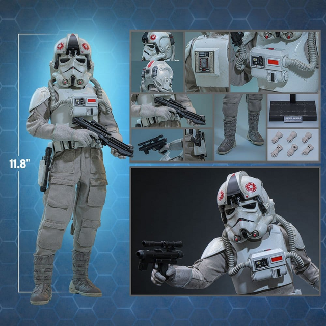 Star Wars: the Mandalorian & Grogu Movie Masterpiece Action Figure 1/6 Imperial Remnant AT-AT Driver 30cm