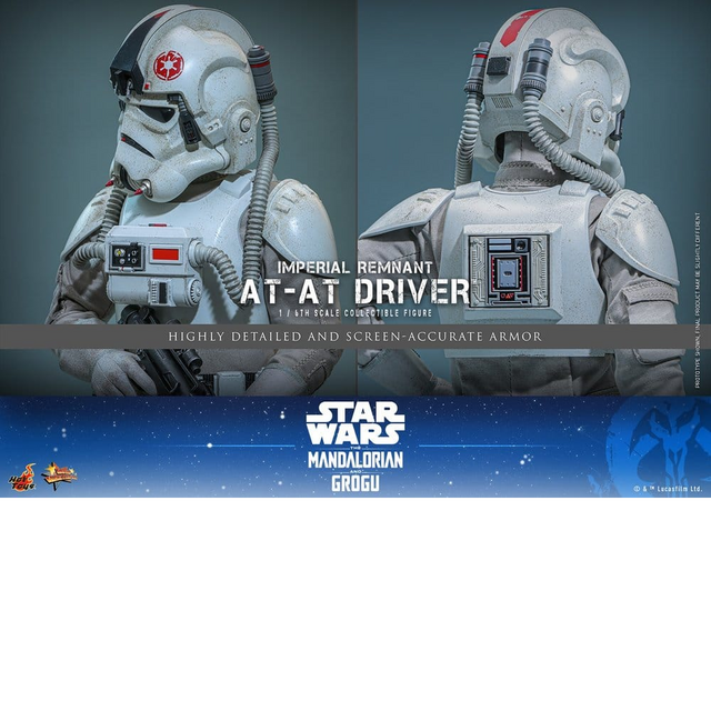 Star Wars: the Mandalorian & Grogu Movie Masterpiece Action Figure 1/6 Imperial Remnant AT-AT Driver 30cm