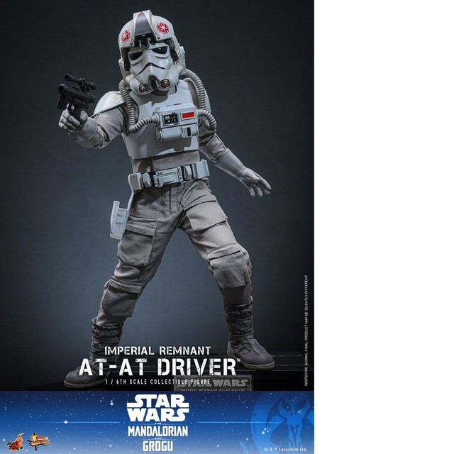 Star Wars: the Mandalorian & Grogu Movie Masterpiece Action Figure 1/6 Imperial Remnant AT-AT Driver 30cm