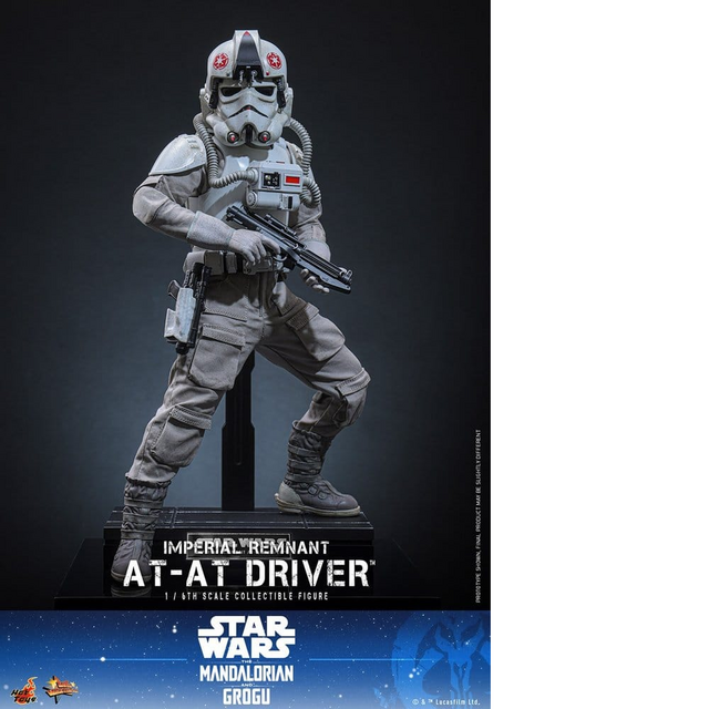 Star Wars: the Mandalorian & Grogu Movie Masterpiece Action Figure 1/6 Imperial Remnant AT-AT Driver 30cm