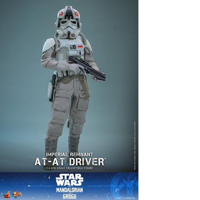 Star Wars: the Mandalorian & Grogu Movie Masterpiece Action Figure 1/6 Imperial Remnant AT-AT Driver 30cm