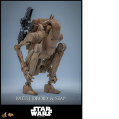 Star Wars: The Phantom Menace Movie Masterpiece Action Figure Set 1/6 Battle Droid & STAP 42cm