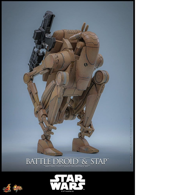 Star Wars: The Phantom Menace Movie Masterpiece Action Figure Set 1/6 Battle Droid & STAP 42cm