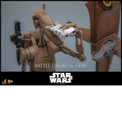 Star Wars: The Phantom Menace Movie Masterpiece Action Figure Set 1/6 Battle Droid & STAP 42cm