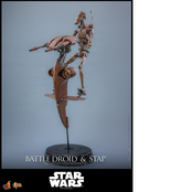 Star Wars: The Phantom Menace Movie Masterpiece Action Figure Set 1/6 Battle Droid & STAP 42cm