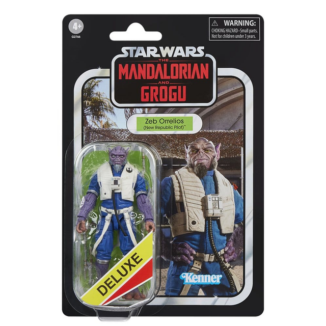Star Wars The Mandalorian and Grogu Vintage Collection Zeb Orrelios (New Republic Pilot) Action Figure 10cm