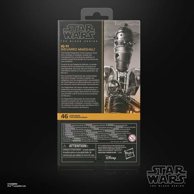 Star Wars: The Mandalorian Black Series IG-11 (Nevarro Marshal) Action Figure 15cm