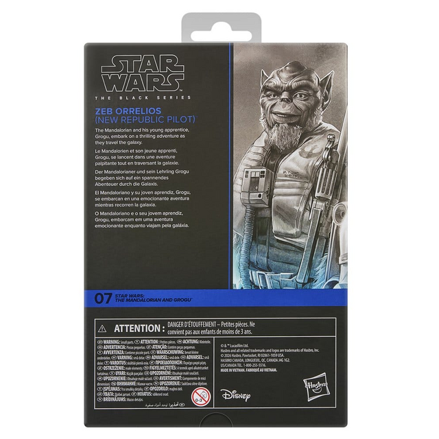 Star Wars: The Mandalorian & Grogu Black Series Zeb Orrelios (New Republic Pilot) Action Figure 15cm