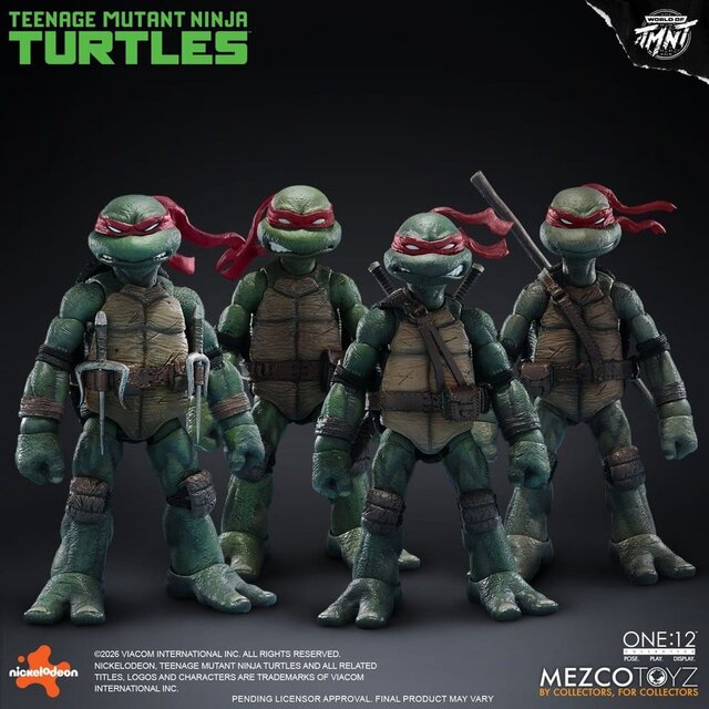 Teenage Mutant Ninja Turtles One:12 Collective Boxed Set 1/12 Action Figures 17cm