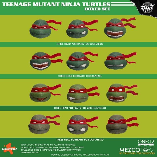 Teenage Mutant Ninja Turtles One:12 Collective Boxed Set 1/12 Action Figures 17cm