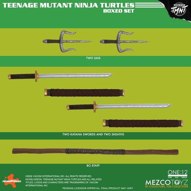 Teenage Mutant Ninja Turtles One:12 Collective Boxed Set 1/12 Action Figures 17cm