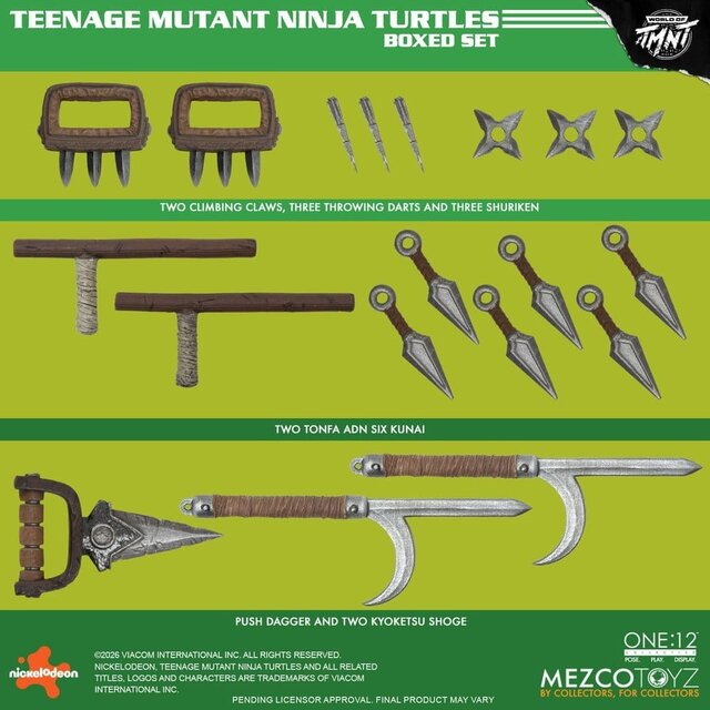 Teenage Mutant Ninja Turtles One:12 Collective Boxed Set 1/12 Action Figures 17cm