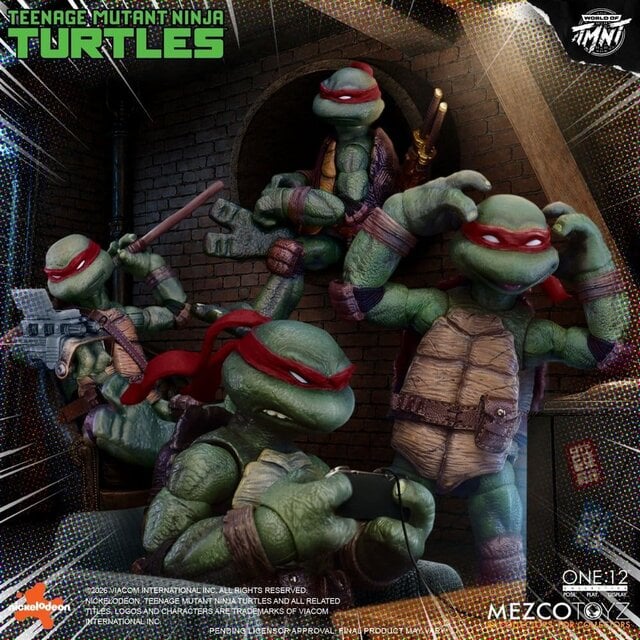 Teenage Mutant Ninja Turtles One:12 Collective Boxed Set 1/12 Action Figures 17cm