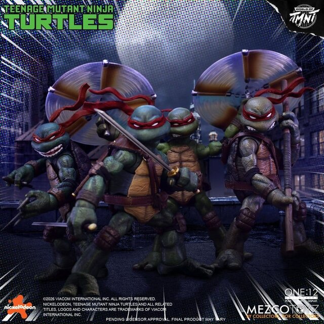Teenage Mutant Ninja Turtles One:12 Collective Boxed Set 1/12 Action Figures 17cm