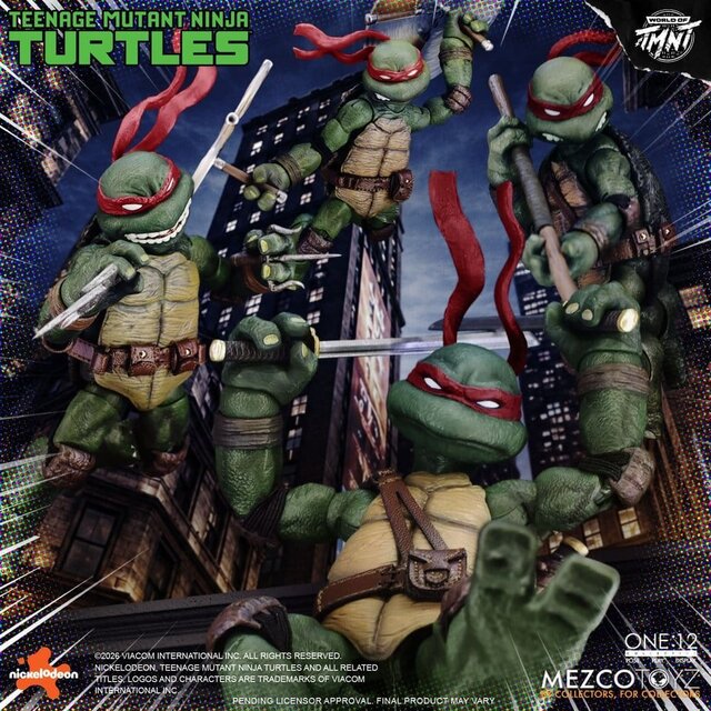 Teenage Mutant Ninja Turtles One:12 Collective Boxed Set 1/12 Action Figures 17cm