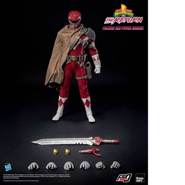 Mighty Morphin Power Rangers: The Return FigZero 1/6 Red Power Ranger 31cm
