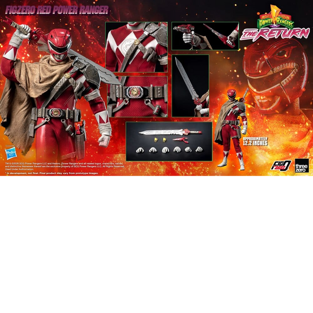 Mighty Morphin Power Rangers: The Return FigZero 1/6 Red Power Ranger 31cm
