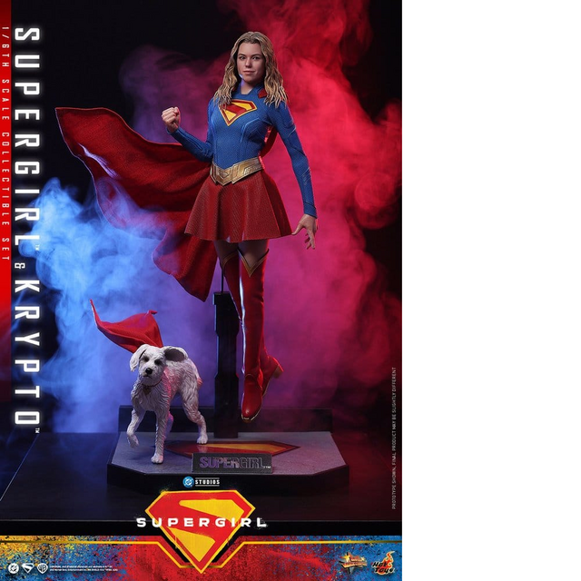 DC Comics Movie Masterpiece Supergirl & Krypto 28cm