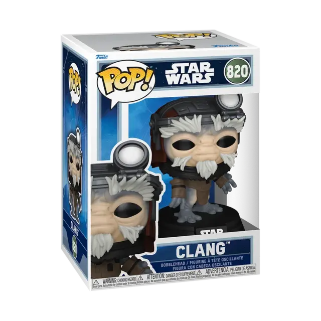 POP! Star Wars the Mandalorian & Grogu Clang #820 Bobblehead 9cm