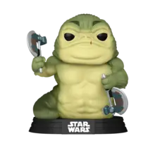 POP! Star Wars the Mandalorian & Grogu Rotta The Hutt #843 Glow in the Dark Bobblehead 10cm