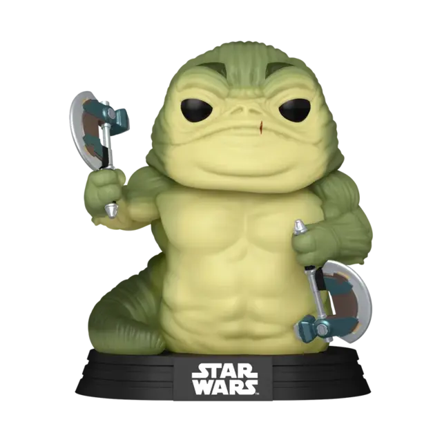 POP! Star Wars the Mandalorian & Grogu Rotta The Hutt #843 Glow in the Dark Bobblehead 10cm