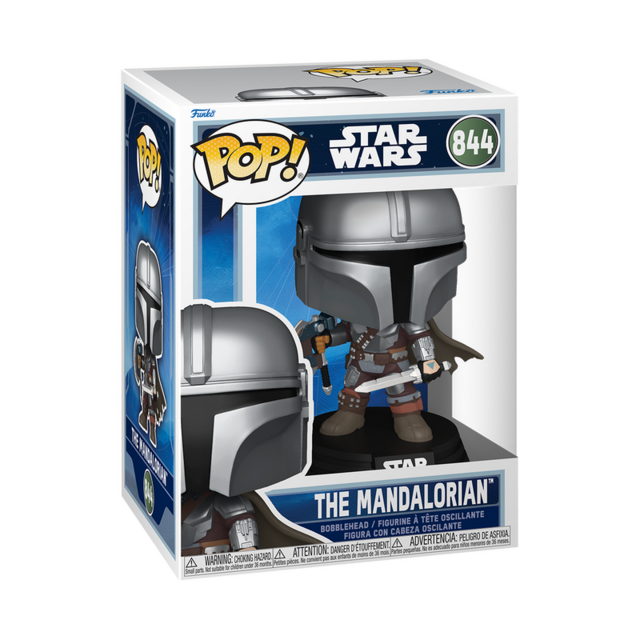 POP! Star Wars the Mandalorian & Grogu The Mandalorian Dual Wield #844 Bobblehead 9cm